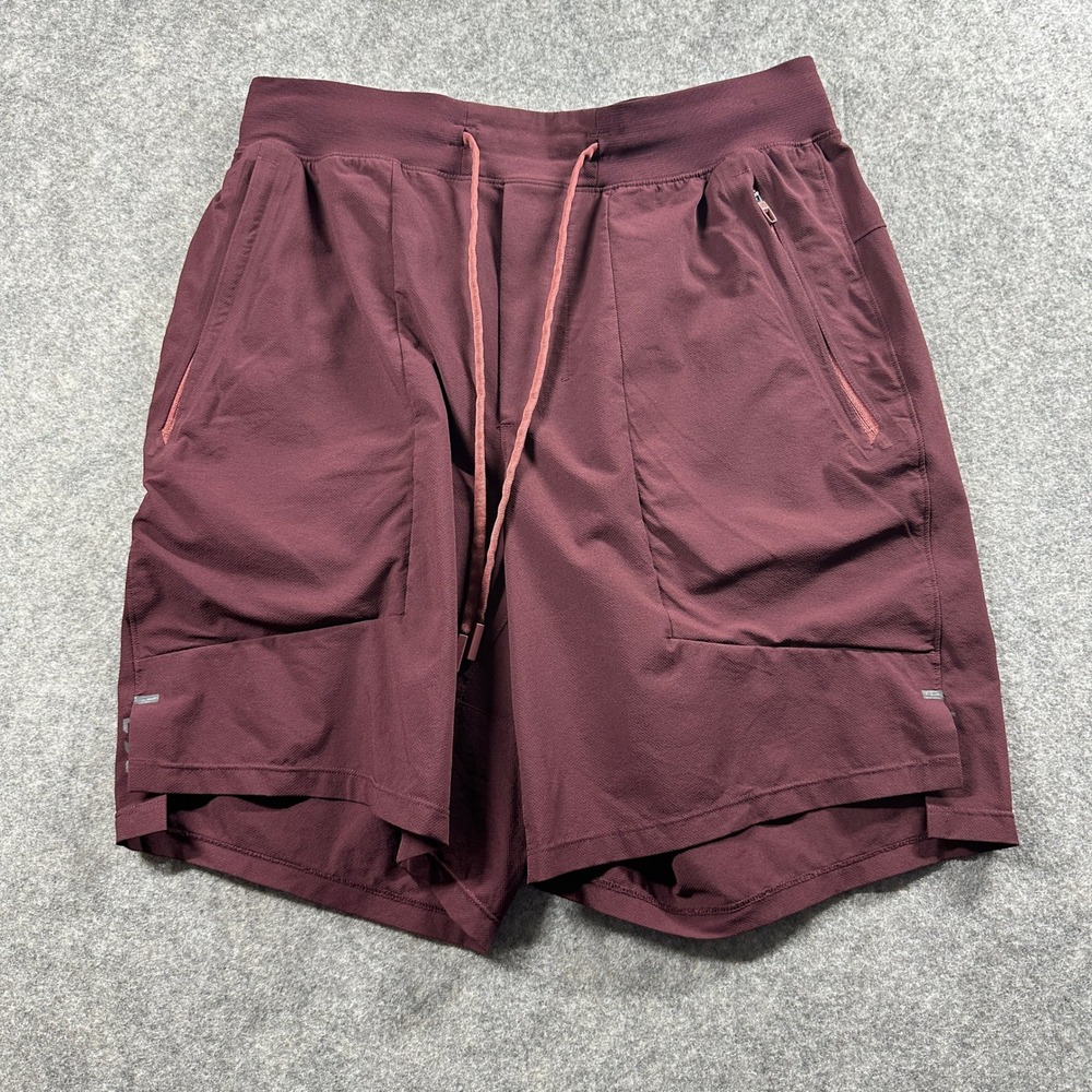 Lululemon License to Train Linerless Short 7" Mens Small Burgundy M7APYS
